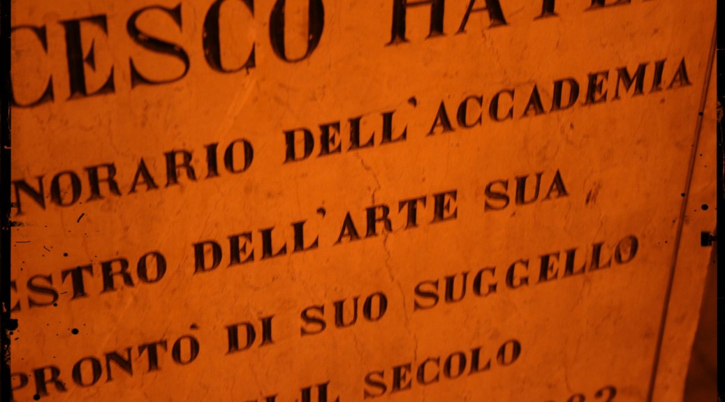 Tomba di Francesco Hayez - Famedio - Cimitero Monumentale di Milano